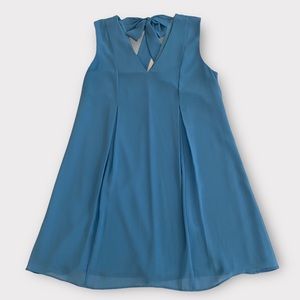 BCBGeneration Women’s Dress XS Bow Back Parisian Blue Dainty Party Feminine